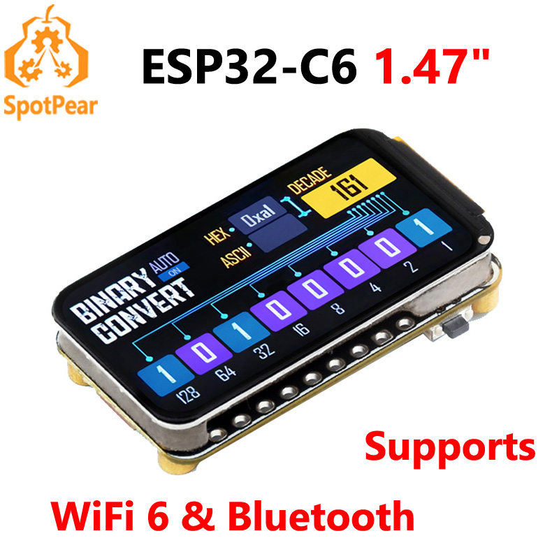 Display Epaper 2.9 - Waveshare ESP32-C6 Papan Pengembangan Layar 1.47