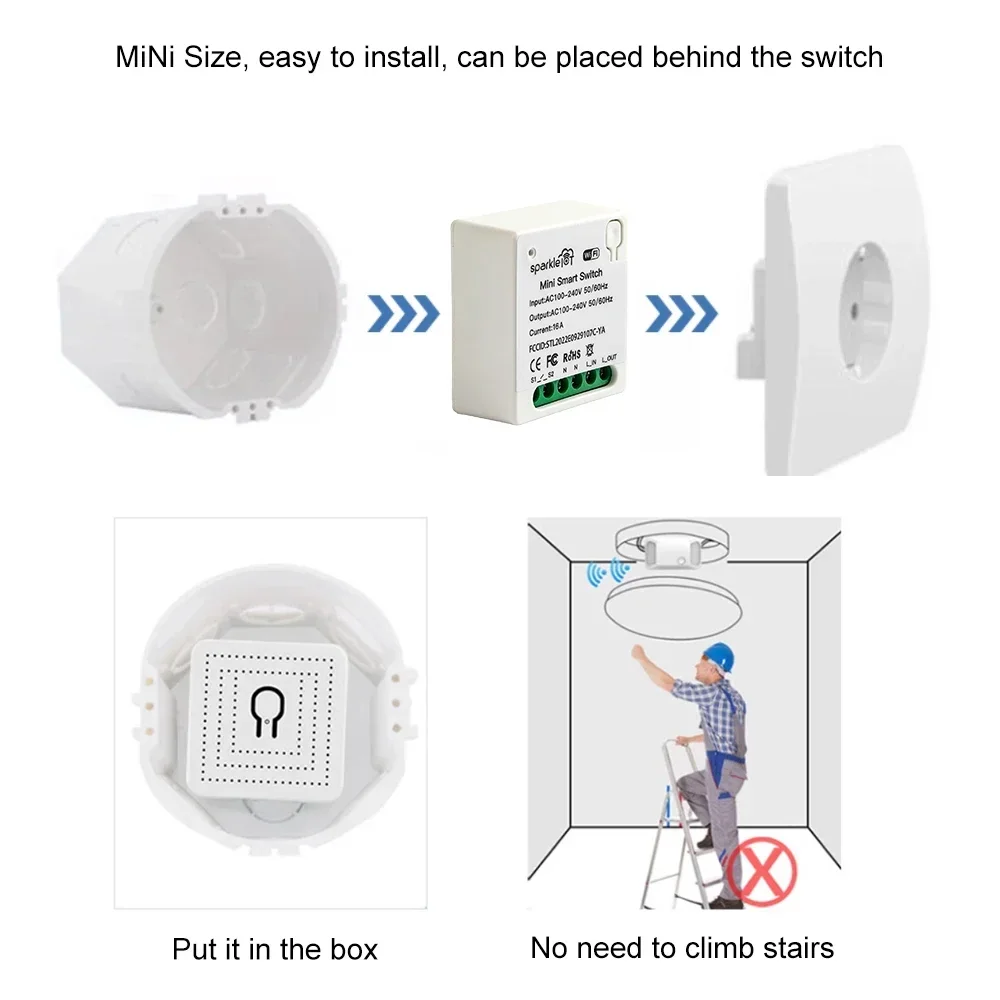 16A Matter WIFI Smart Switch O - Home Automation Tutorial ulasan dan harga