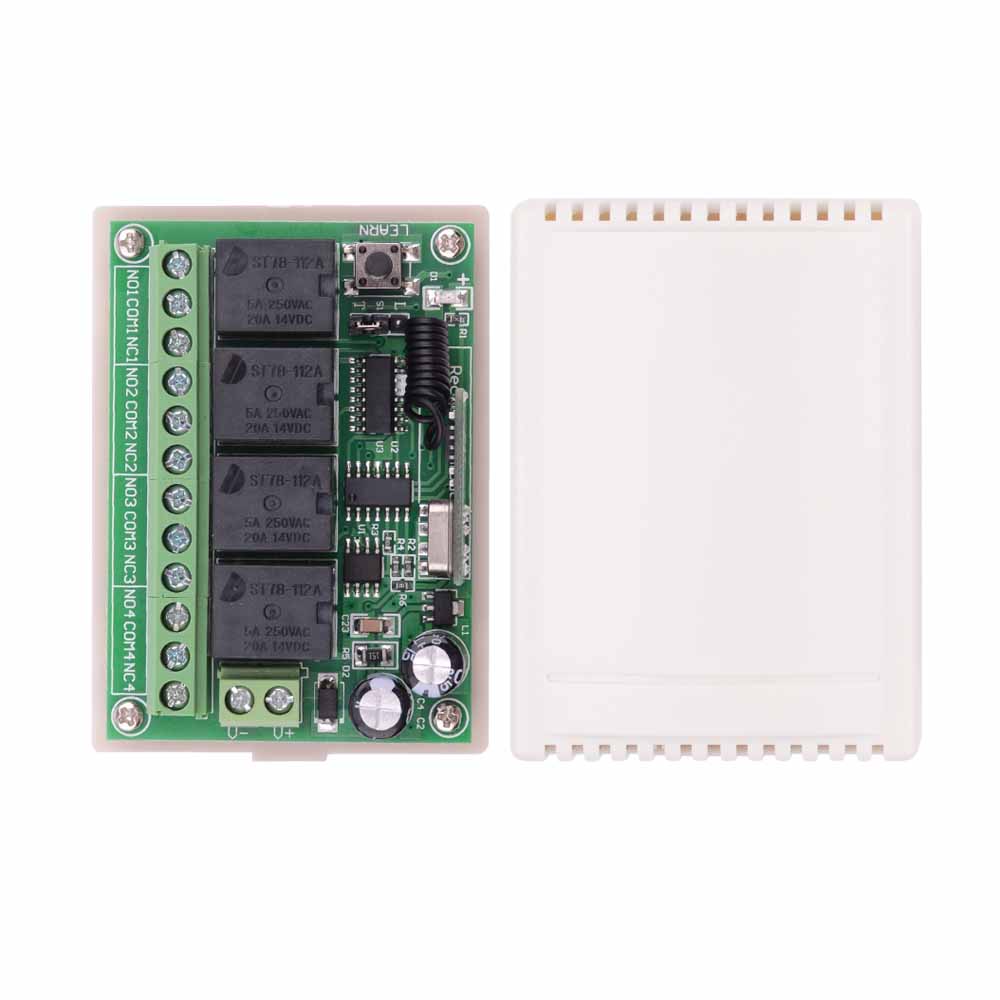 Modul Penerima Relay 4CH DC 12 - 433Mhz Receiver Module ulasan dan harga